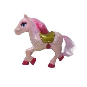 RARE Y2K Barbie Three Musketeers Movie Kelly Sparkle Horse Pony Glitter Pink